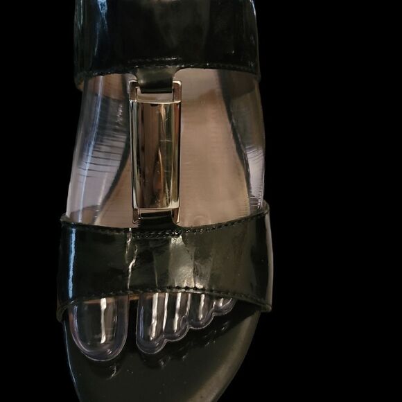 Arturo Chiang Black Wedge Sandals 6M - Picture 3 of 8